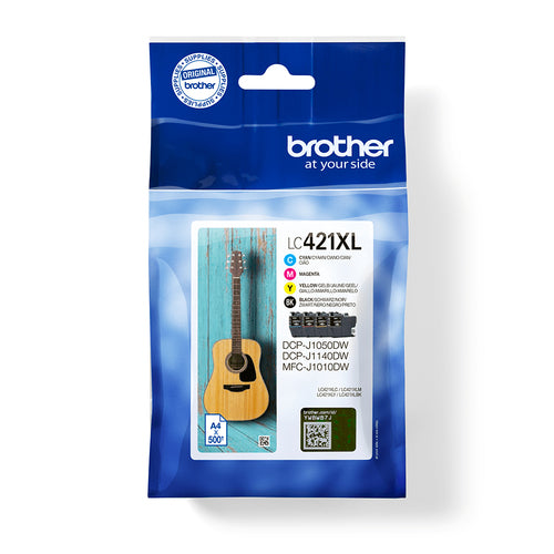 Brother LC-421XLVAL PagePack 4 pc(s) Original High (XL) Yield Black, Cyan, Magenta, Yellow Brother LC-421XLVAL PagePack 4 pc(s) Original High (XL) Yield Black, Cyan, Magenta, Yellow